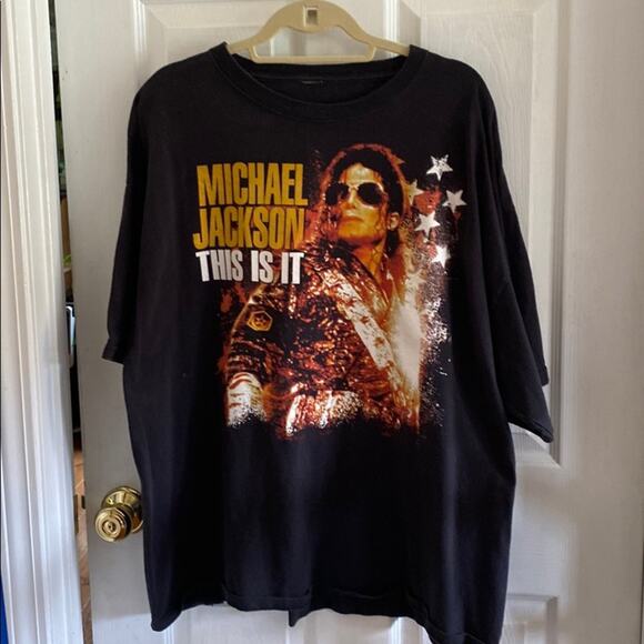 Michael Jackson size L vintage this is it t-shirt top - Picture 1 of 5